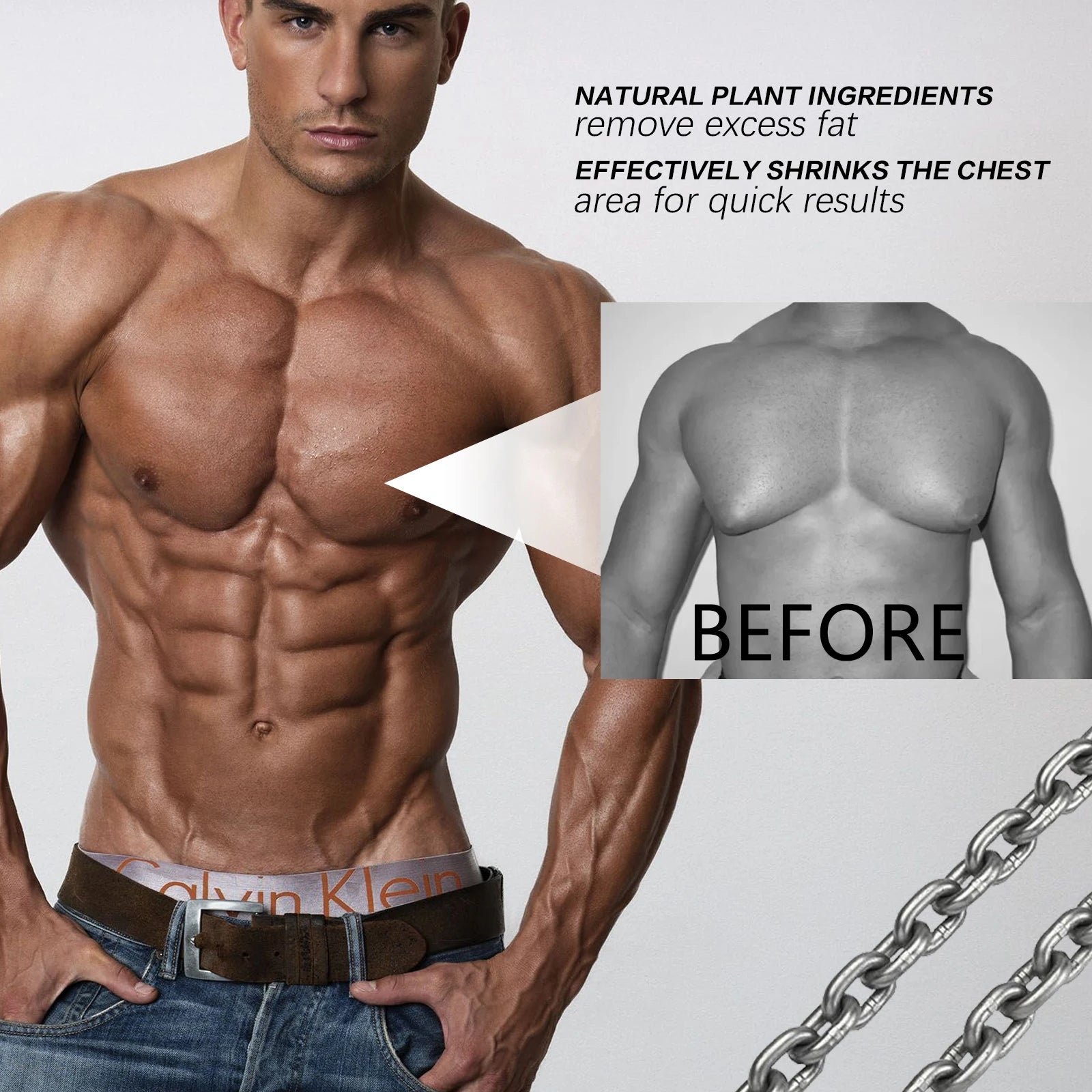 Gynecomastia Removal Spray Anti Cellulite Strengthen Chest Abdominal Muscles