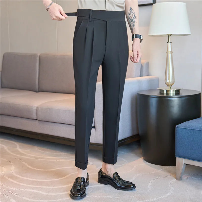Men's Pants Suit Pants for Men Clothing Slim Fit Casual Formal