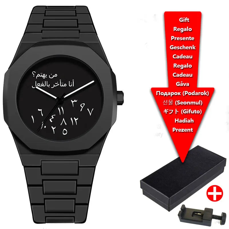 Dial Design Black Classic Quartz Watch