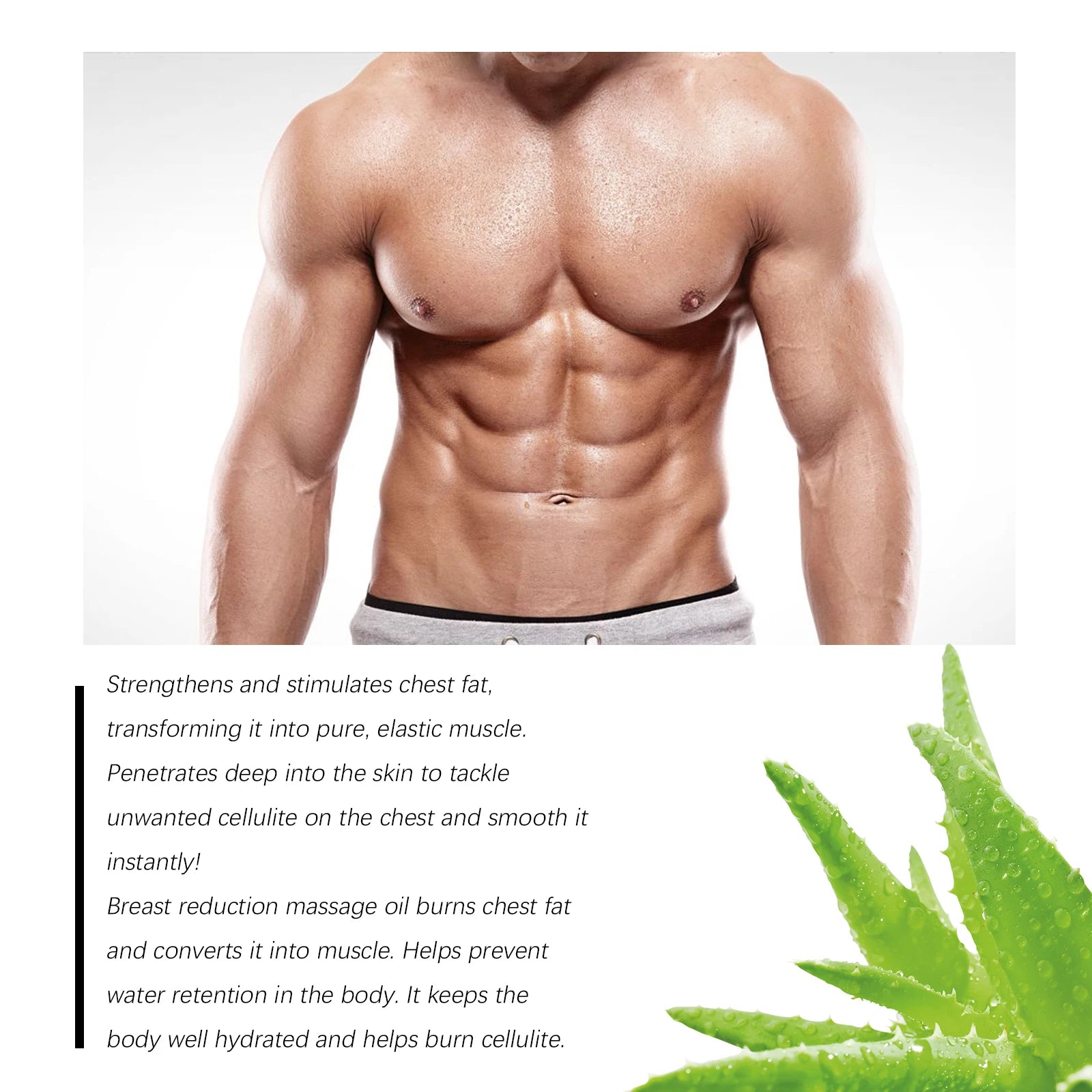 Gynecomastia Removal Spray Anti Cellulite Strengthen Chest Abdominal Muscles