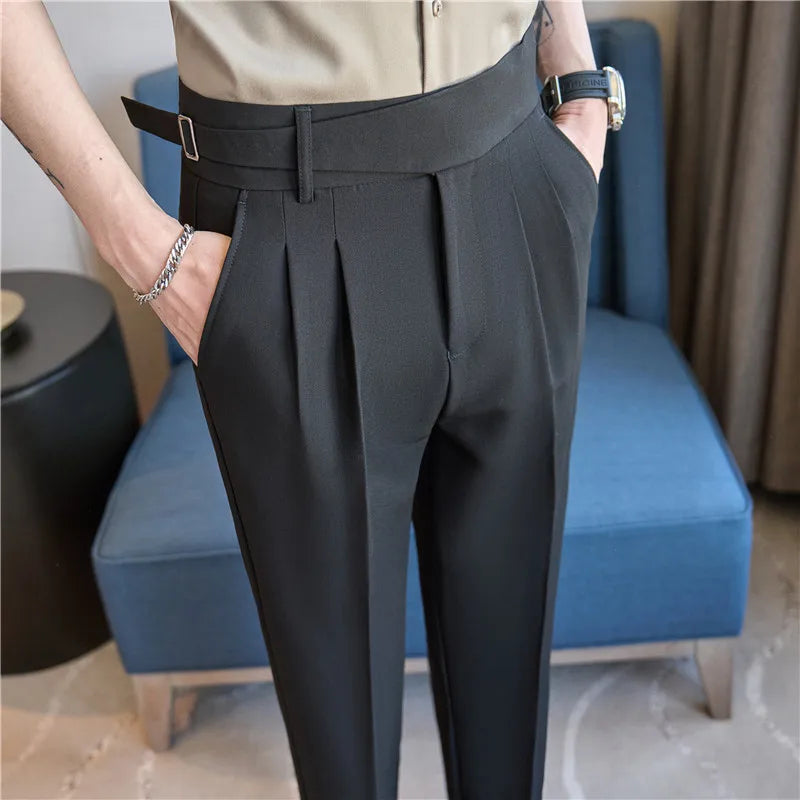 Men's Pants Suit Pants for Men Clothing Slim Fit Casual Formal