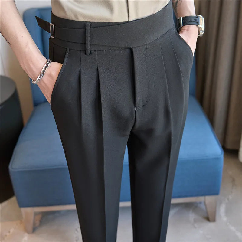 Men's Pants Suit Pants for Men Clothing Slim Fit Casual Formal