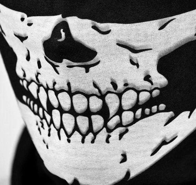 VOODIEX Halloween Skull Print Balaclava Ghost Full Face Bike Face Mask