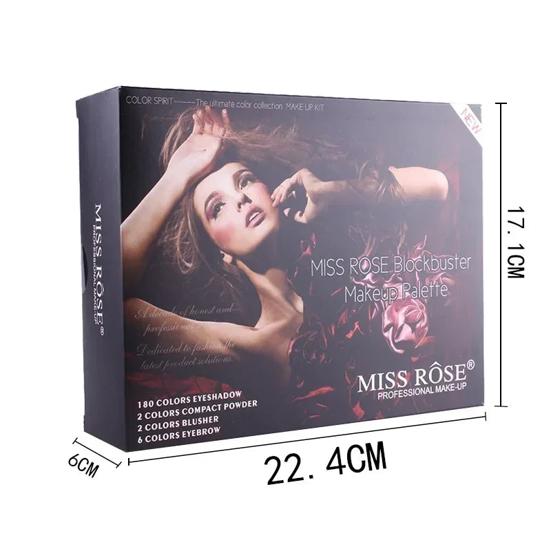 Miss Rose Makeup Case Set Kit-Ultimate Color Combination-Holiday Gift Set