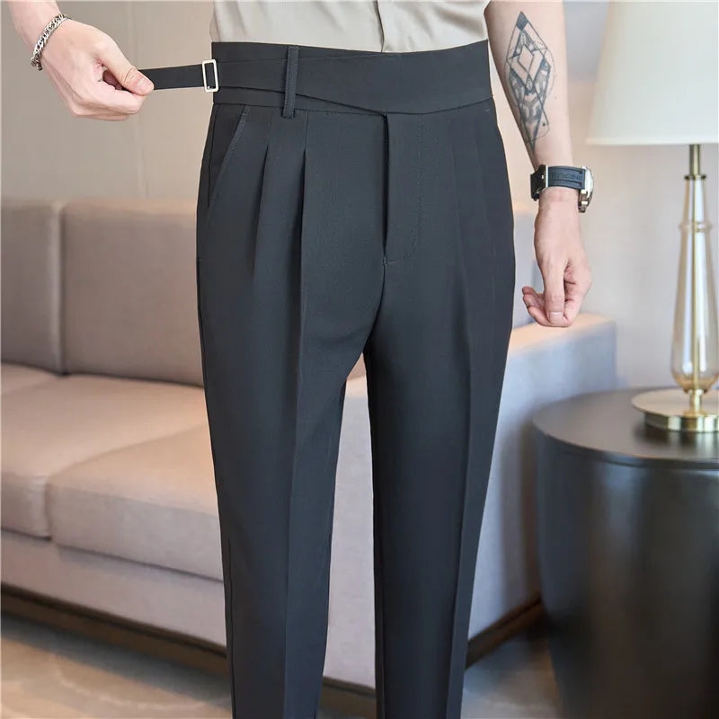 Men's Pants Suit Pants for Men Clothing Slim Fit Casual Formal