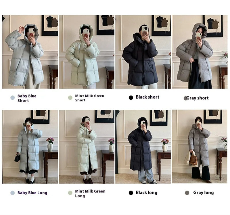 ZAROY Women's Jacket Parkas Winter Cotton-padded Solid Outerwear