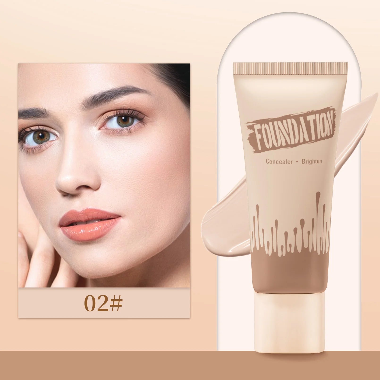 Coverage Foundation, Matte Finish Oil-control Liquid Foundation, Covering Blemishes