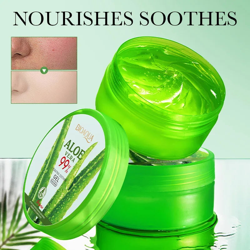 BIOAQUA Moisturizing and Soothing Aloe Vera Gel Creams Skin