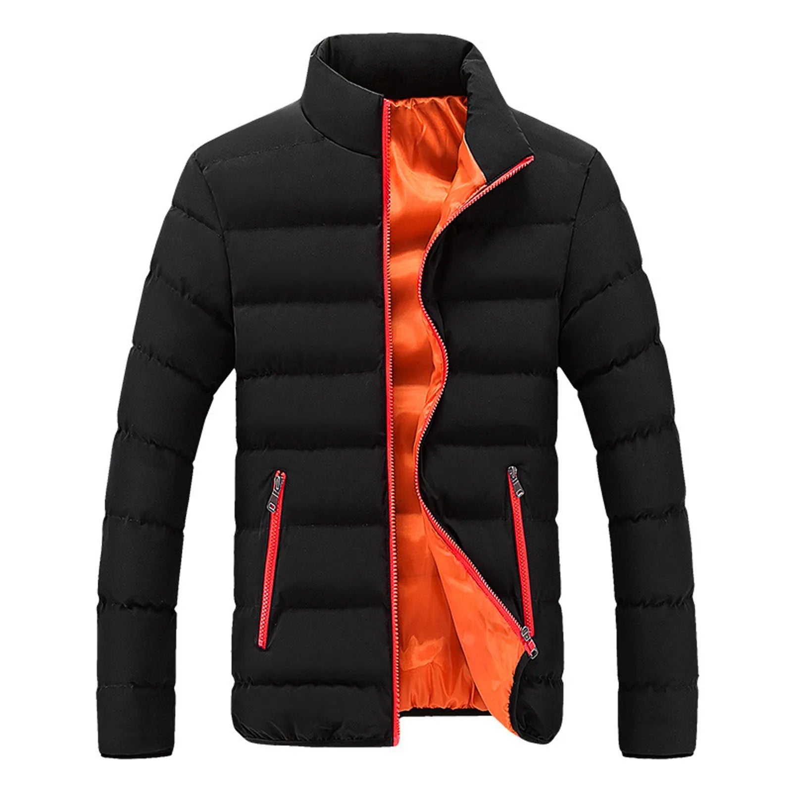 Men's Jacket Stand-Collar Lightweight Outerwear's for Man Comfort Hombre
