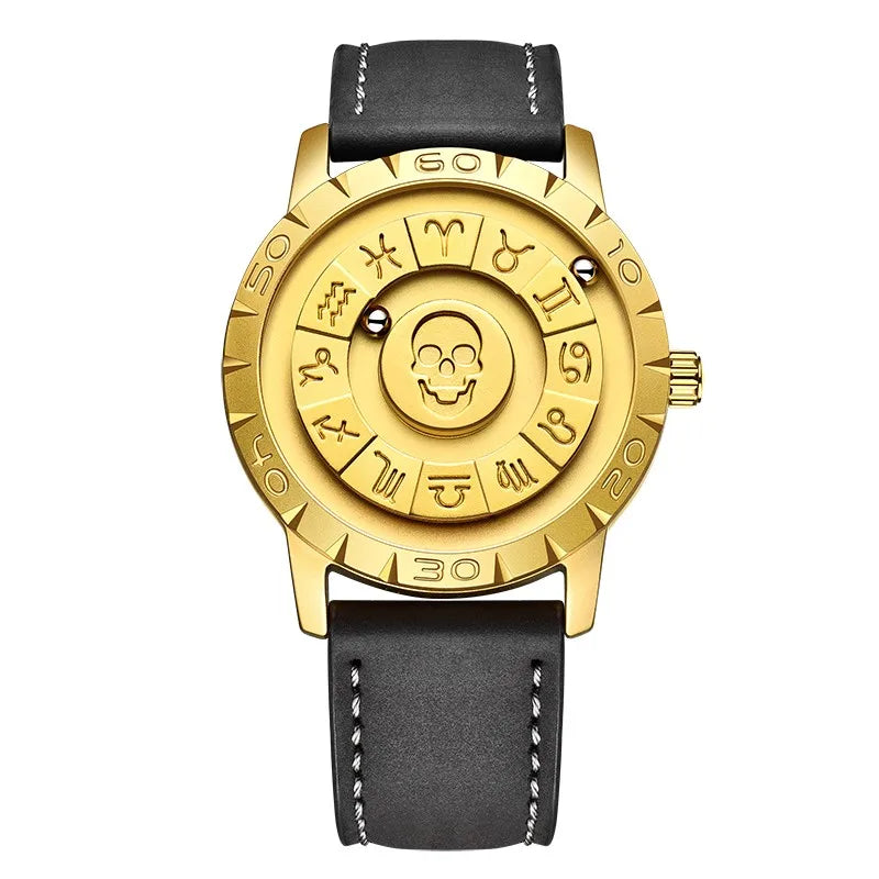 FOXOBOX Brand Luxury Scrolling  Force Quartz Wristwatch