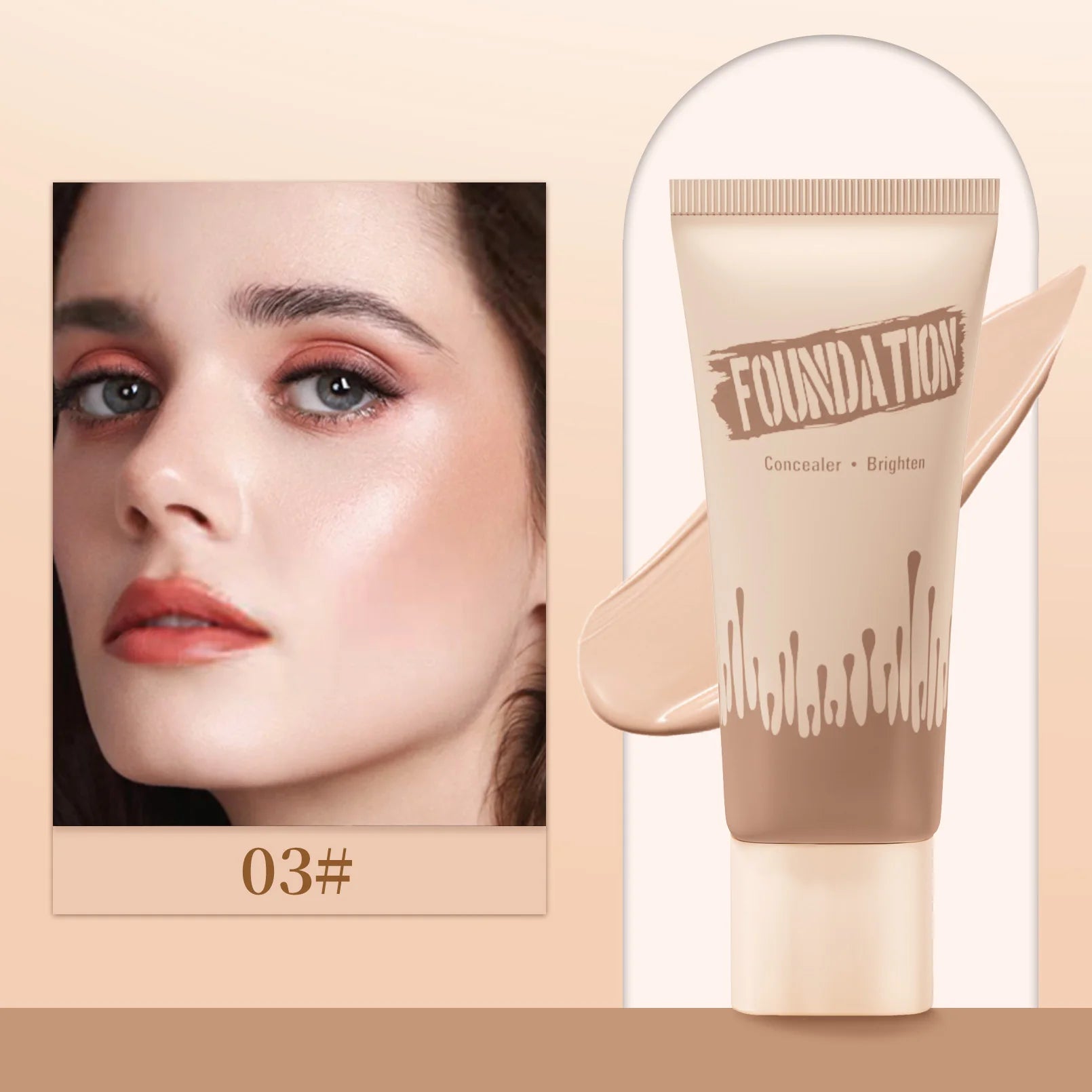 Coverage Foundation, Matte Finish Oil-control Liquid Foundation, Covering Blemishes