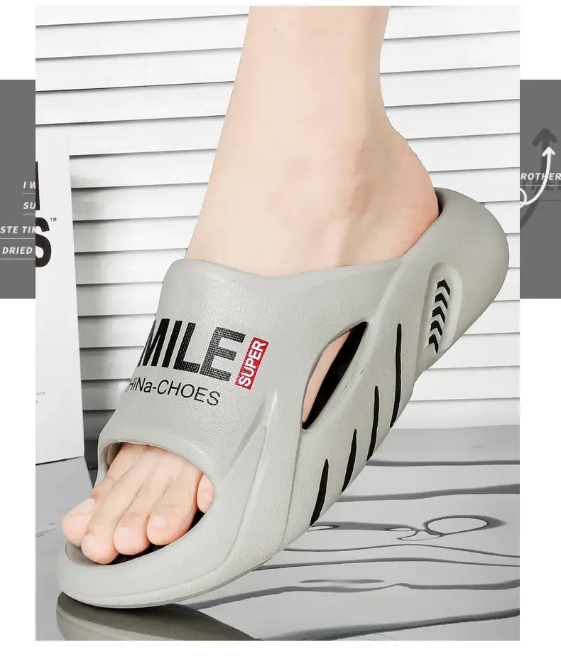 Men Summer Massage Slippers Women Indoor Soft Bottom Slippers Outdoor Garden