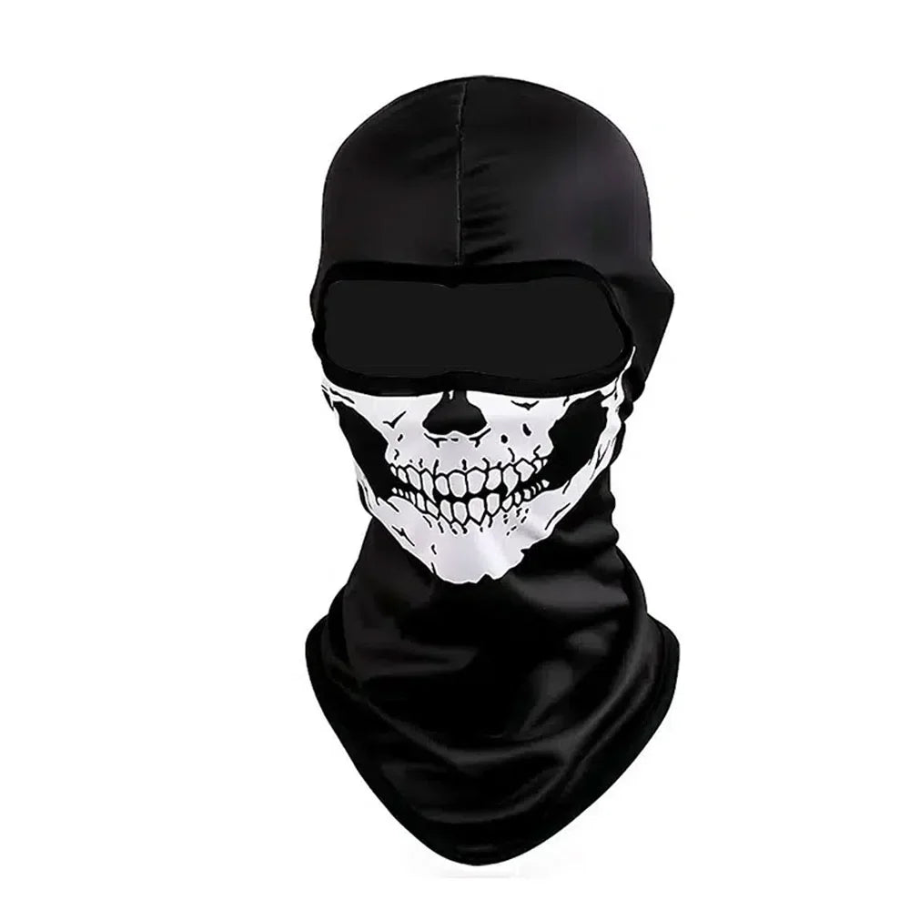 VOODIEX Halloween Skull Print Balaclava Ghost Full Face Bike Face Mask