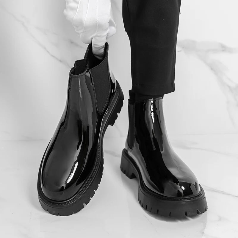 winter boots for models casual style Office and formal Leisure Business Thick