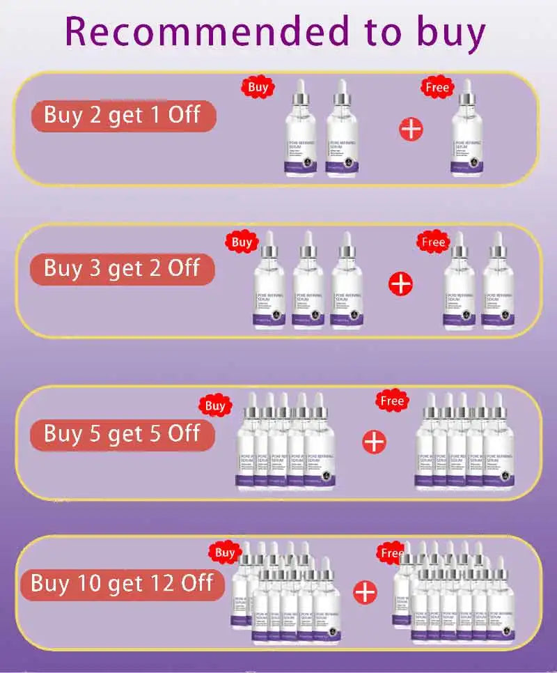 Pore Shrinking Serum Face Removing Large Pores Tightening Facial Pore Minimizing