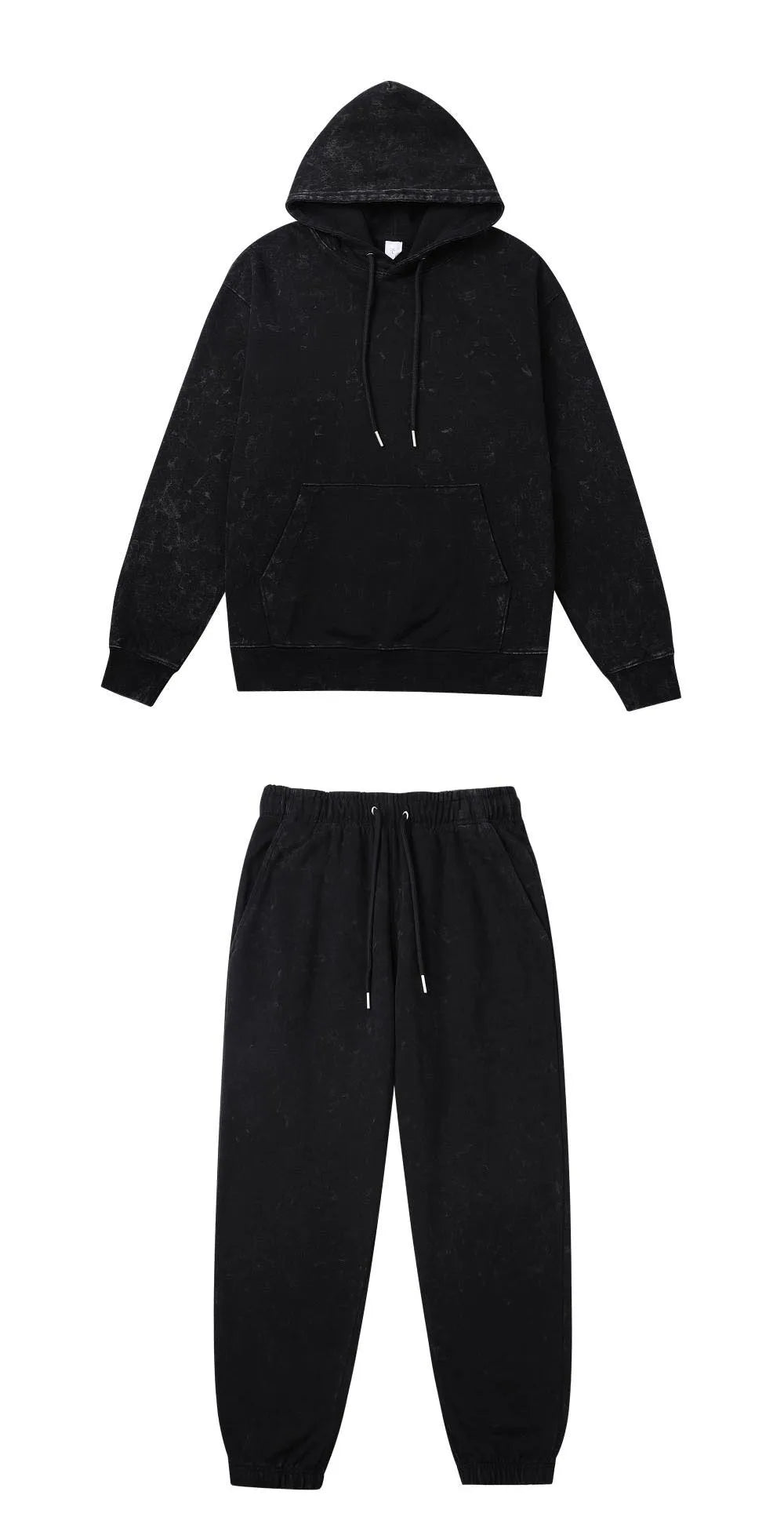 Hoodies Pants Set Oversized Hip Hop Suit Oversized Retro Streetwear