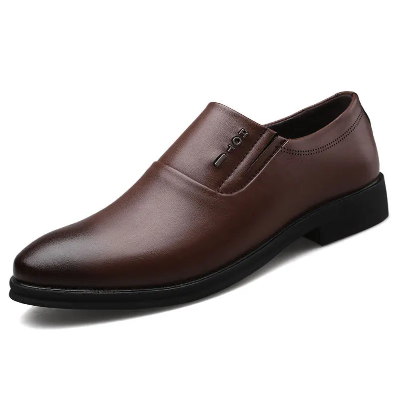 Men's Business Formal Leather Shoes Summer Breathable