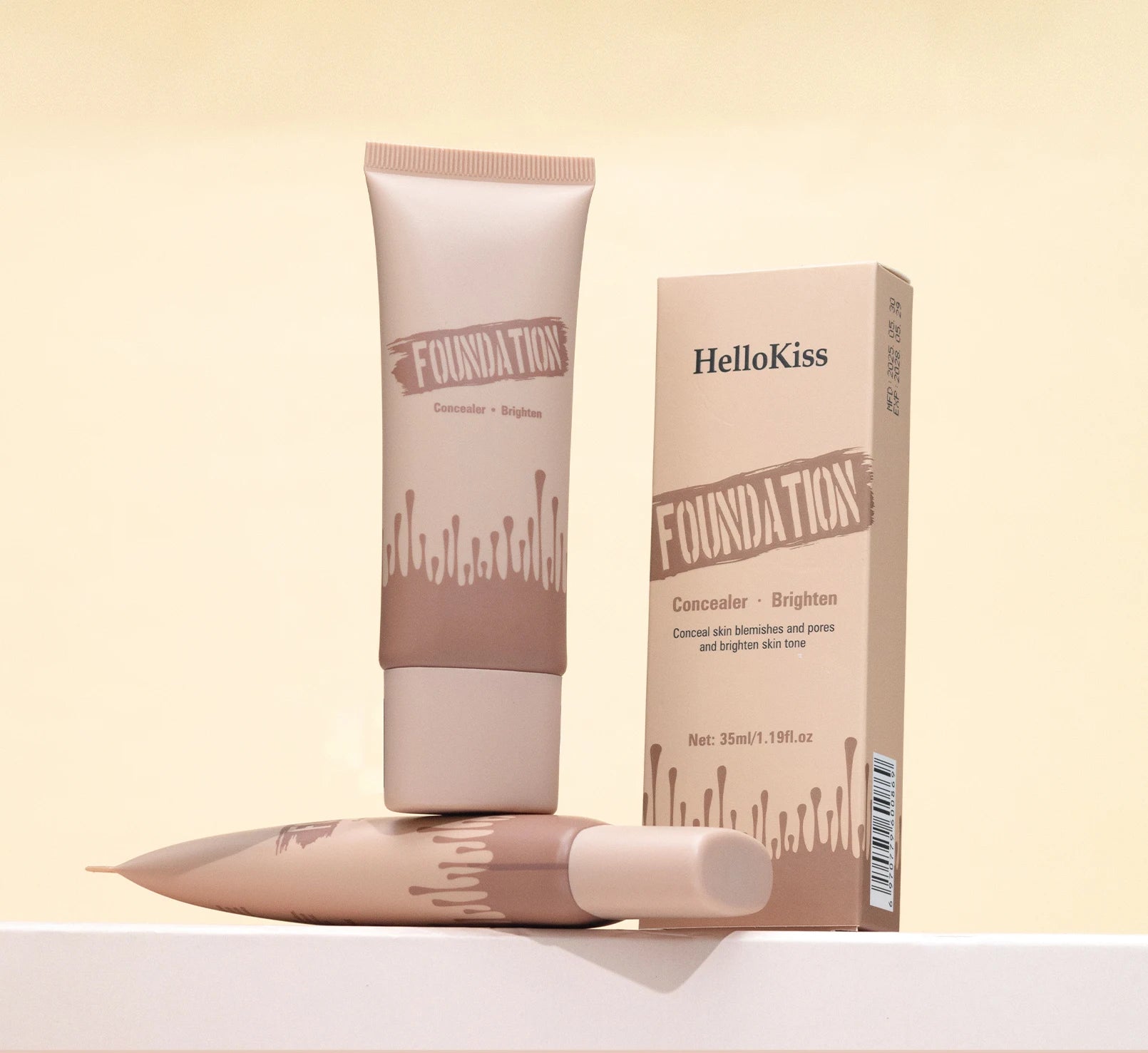 Coverage Foundation, Matte Finish Oil-control Liquid Foundation, Covering Blemishes