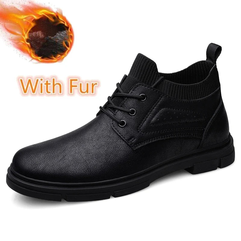 Genuine Leather Boots New Fashion Men's Boats Comfortable Sports Ankle Boots