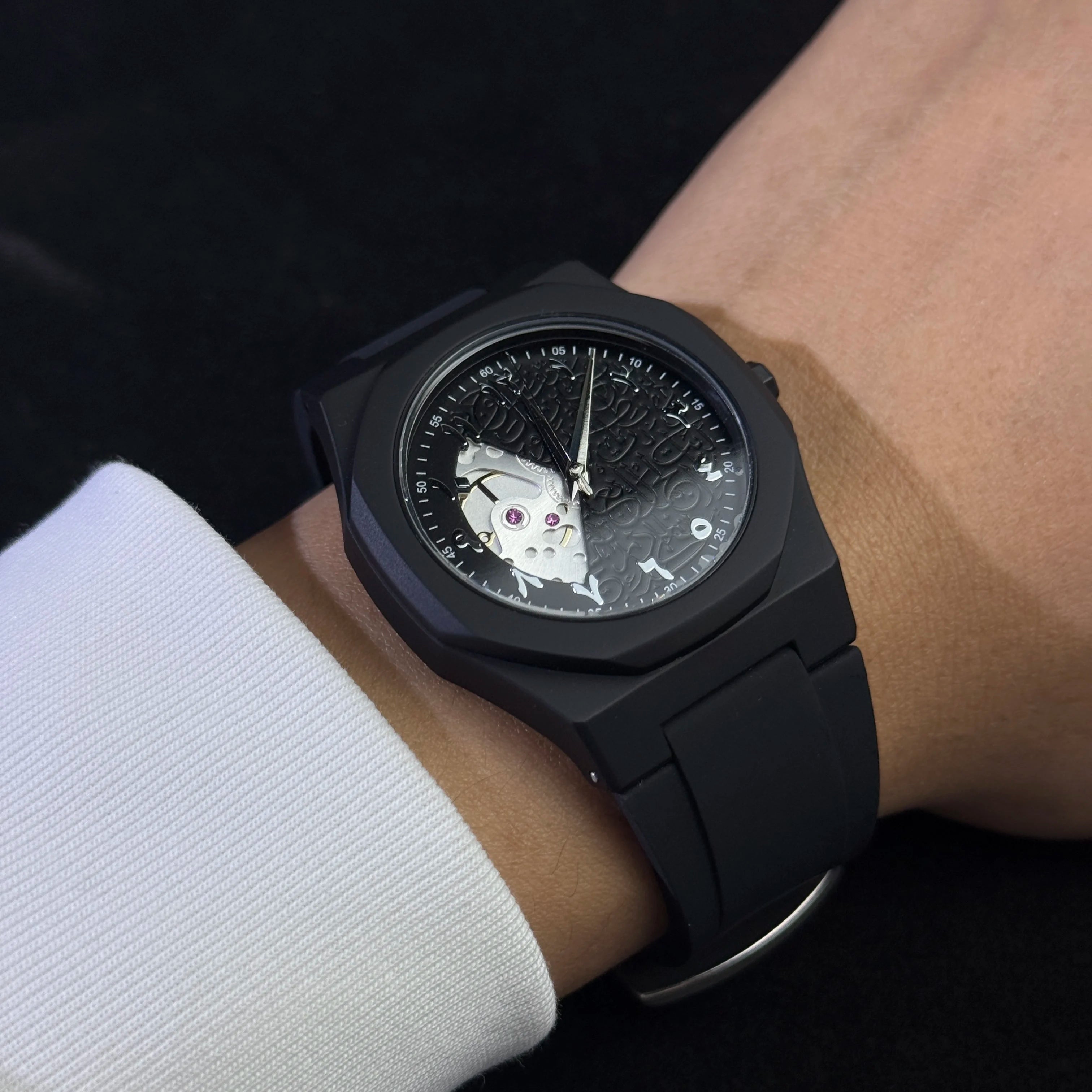 Arabic Numeral Waterproof Quartz Watch Men's Analog Mechanical Watch