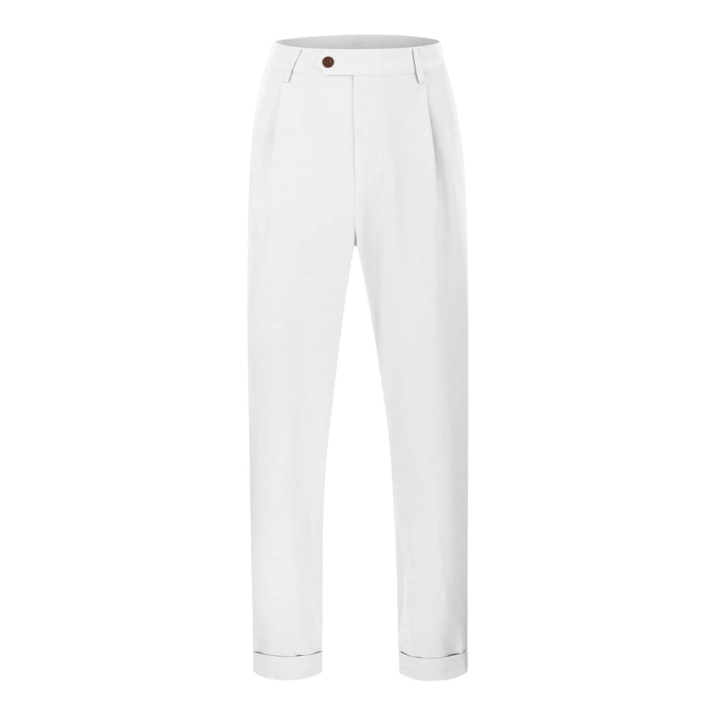 Wide Leg Casual Pants for Mens Solid