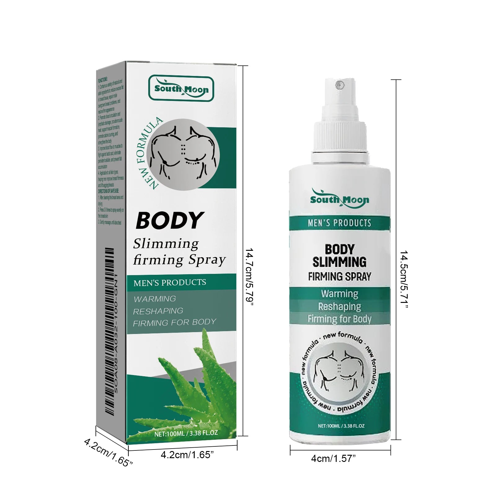 Gynecomastia Removal Spray Anti Cellulite Strengthen Chest Abdominal Muscles