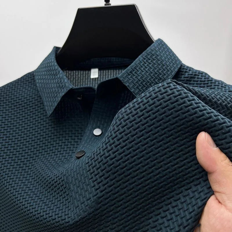 r Men Mesh Ice Silk T-shirt Men's Short-sleeved