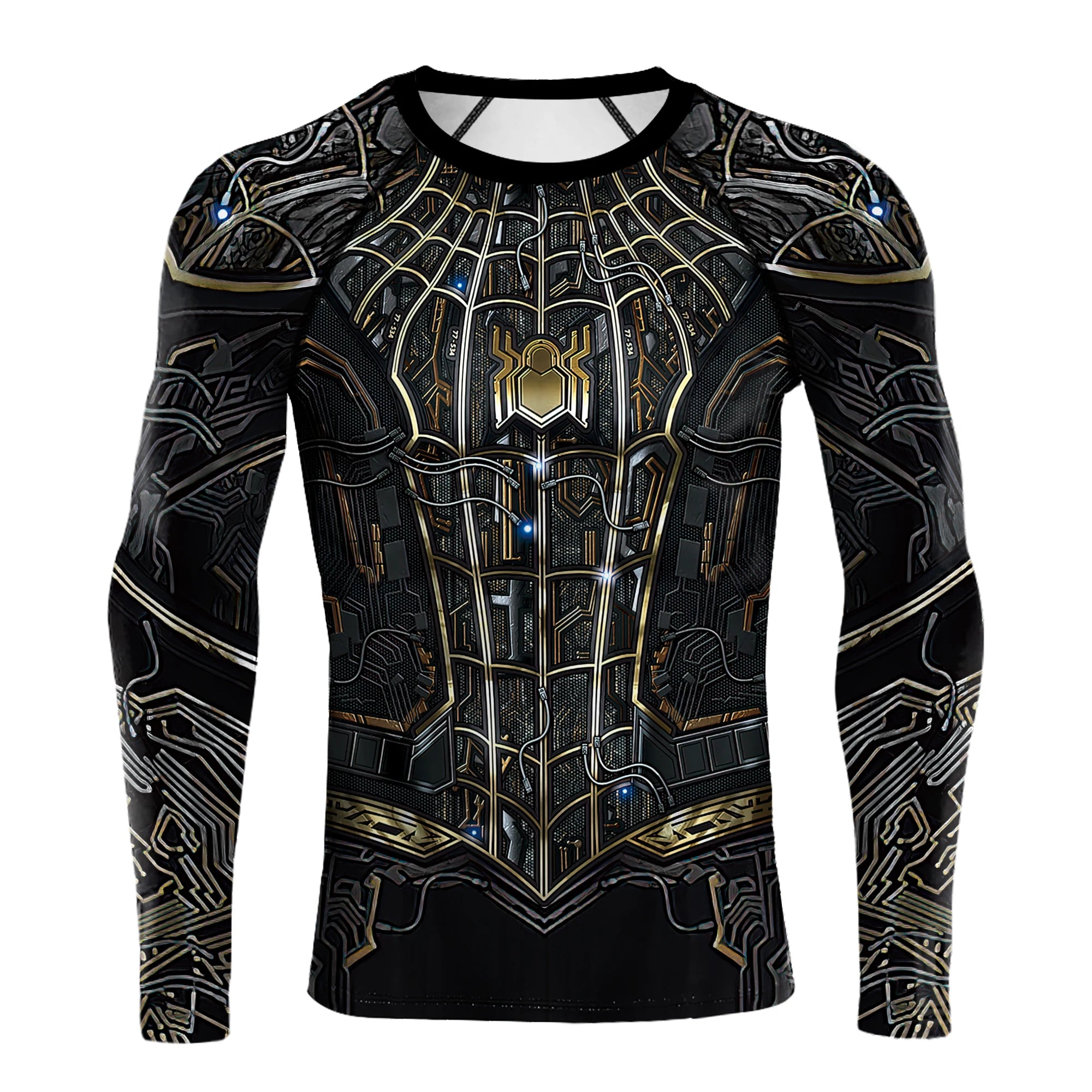 Compression Shirts for Men Long Sleeve of Avengers  Fitness Sportwear