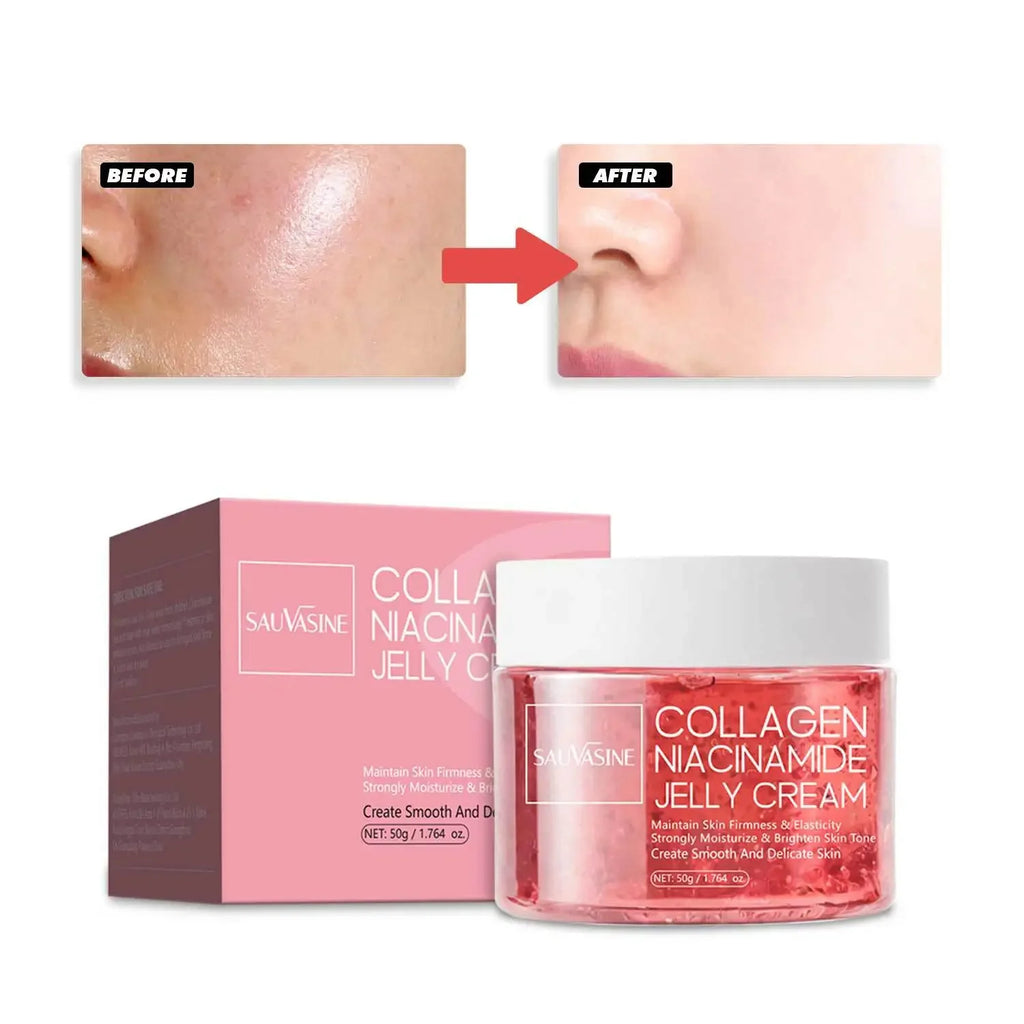 Collagen Niacinamide Jelly Cream Deep Moisturizing Pore Shrinking Brightening